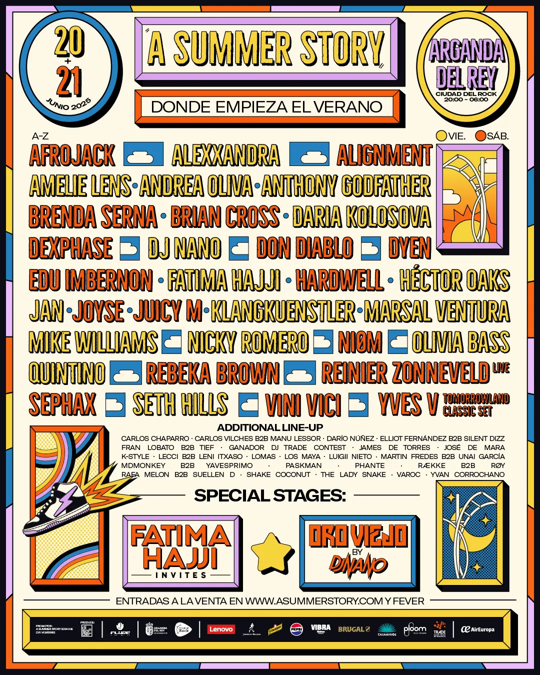 Cartel A Summer Story 2025 Madrid en la Ciudad del Rock