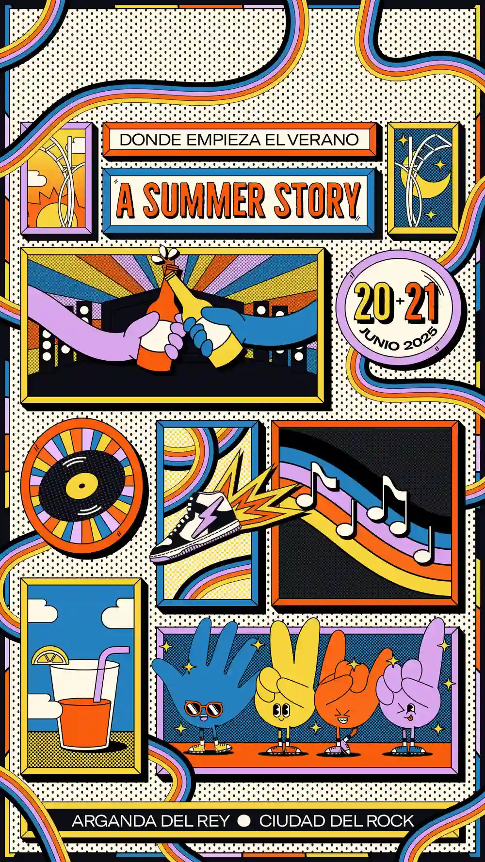 Cartel A Summer Story 2025 Madrid en la Ciudad del Rock